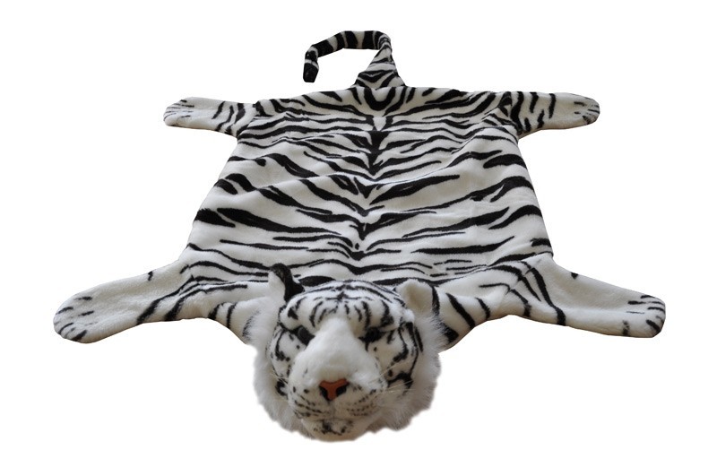 Dětský koberec Tygr bílý 50x85 cm č.1