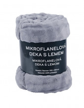 Deka Bublina mikroflanel šedá 150x200 cm
