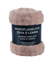 Deka Bublina mikroflanel hnědá 150x200 cm
