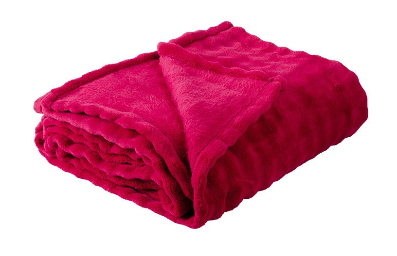 Deka Bublina mikroflanel vínová150x200 cm č.2