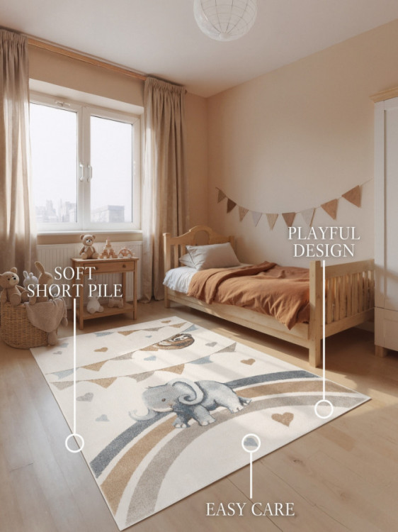 Dětský kusový koberec Villeroy & Boch Boho Kids 106305 Cream Multicolor č.2