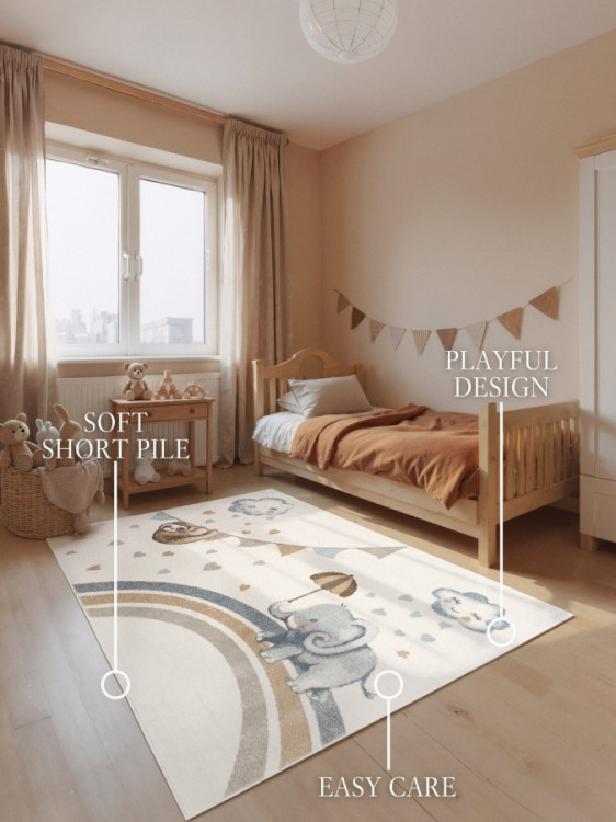 Dětský kusový koberec Villeroy & Boch Boho Kids 106306 Cream Multicolor č.6