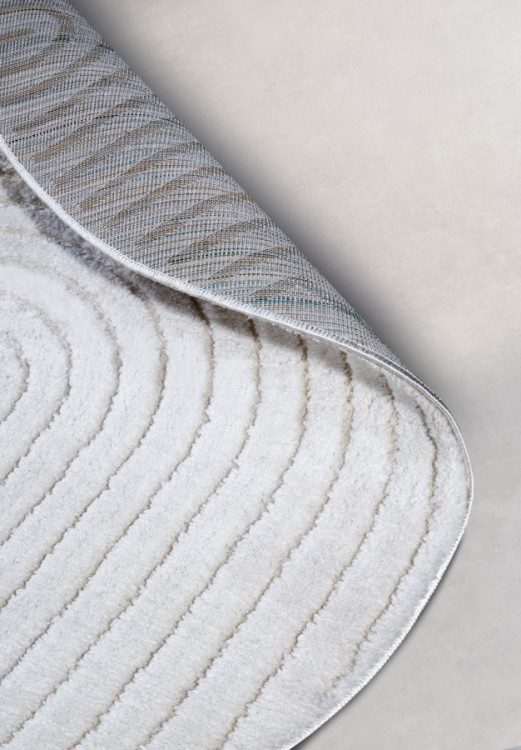 Kusový koberec New York 106203 White kruh č.8