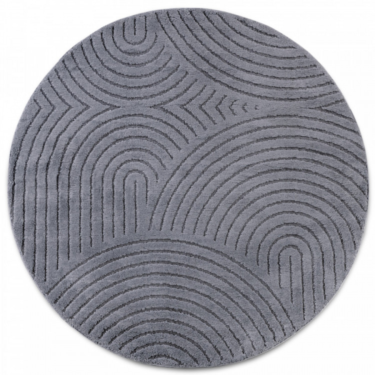 Kusový koberec New York 106206 Antracite kruh č.1