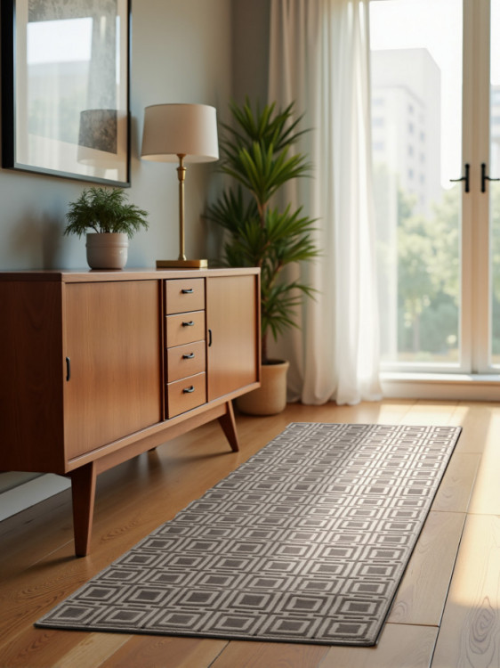 Běhoun Perles 106190 Cream Grey z kolekce Elle č.9