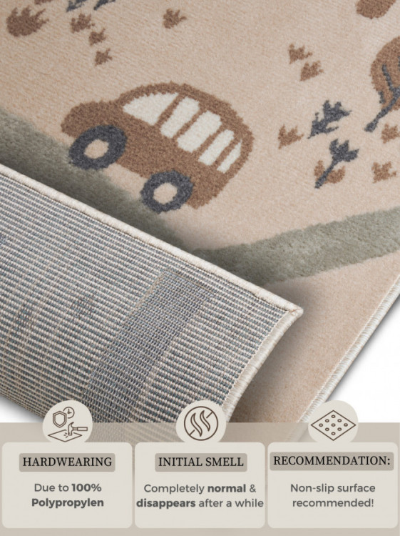 Dětský koberec Adventures 105972 Cream Brown Grey č.7