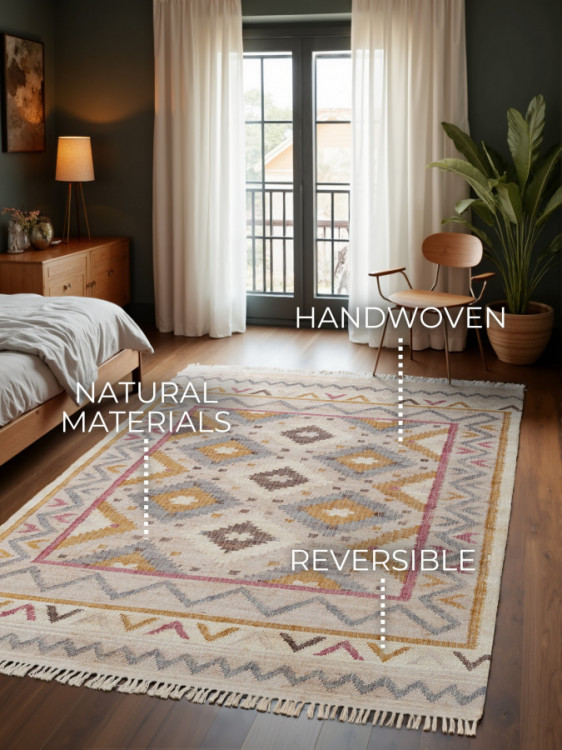 Kusový koberec Imani 106261 Cream/Multi z kolekce Elle č.10