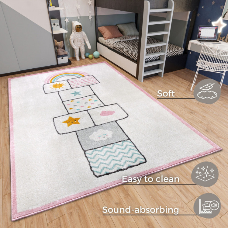 Dětský koberec Adventures 105953 Cream Rose č.8