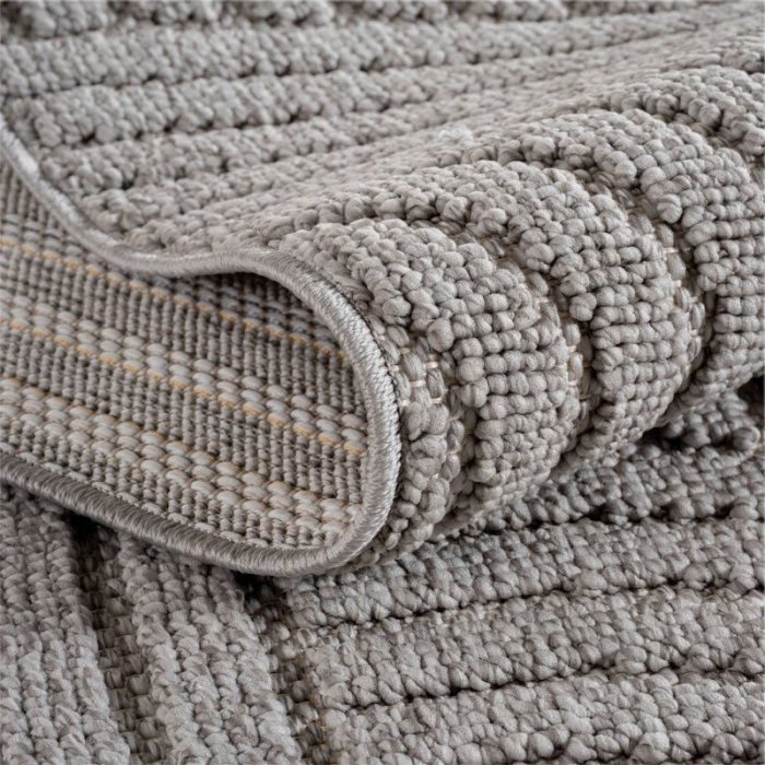 Kusový koberec Helix 2201 silver - Kruh 80 cm průměr č.3