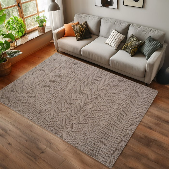Kusový koberec Helix 2202 beige - Kruh 120 cm průměr č.2