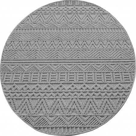 Kusový koberec Helix 2202 silver - Kruh 120 cm průměr č.7