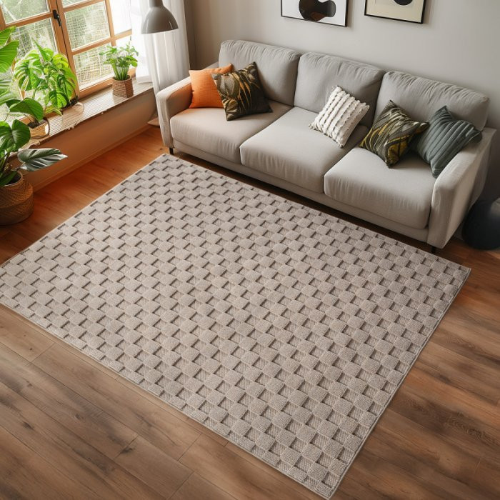 Kusový koberec Helix 2203 beige - Kruh 120 cm průměr č.2