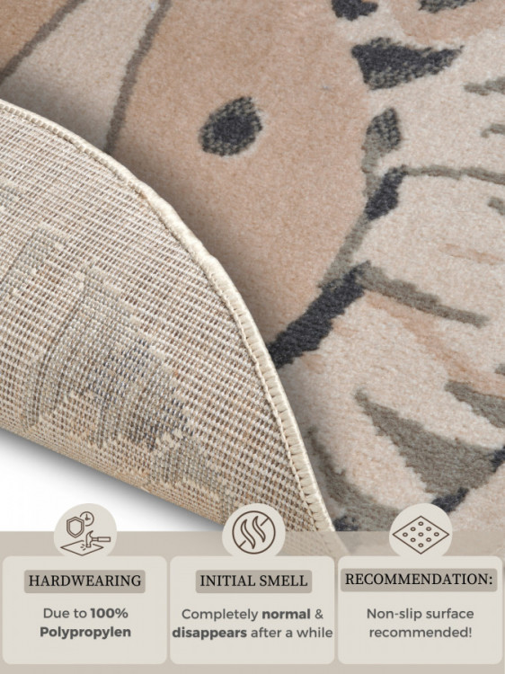 Dětský koberec Adventures 105966 Cream Grey kruh č.5