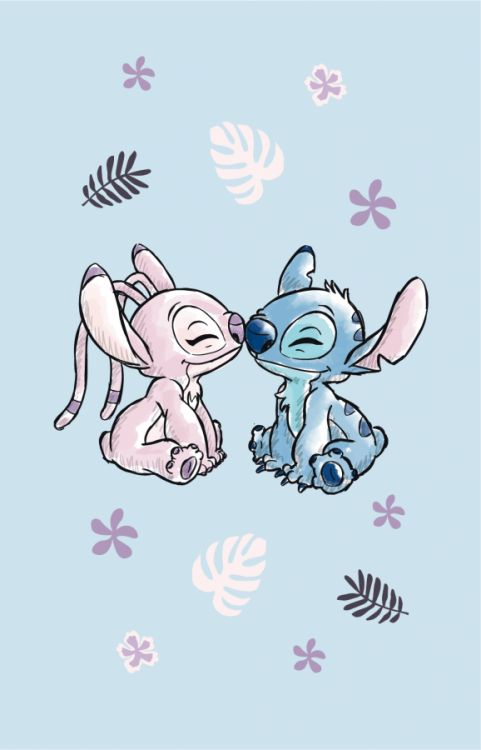 Ručník dětský Lilo a Stitch Blue 30 x 50 cm č.1