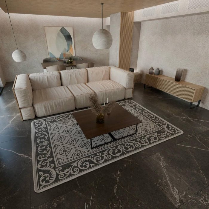 Kusový koberec Leona 19635-08 šedá č.4