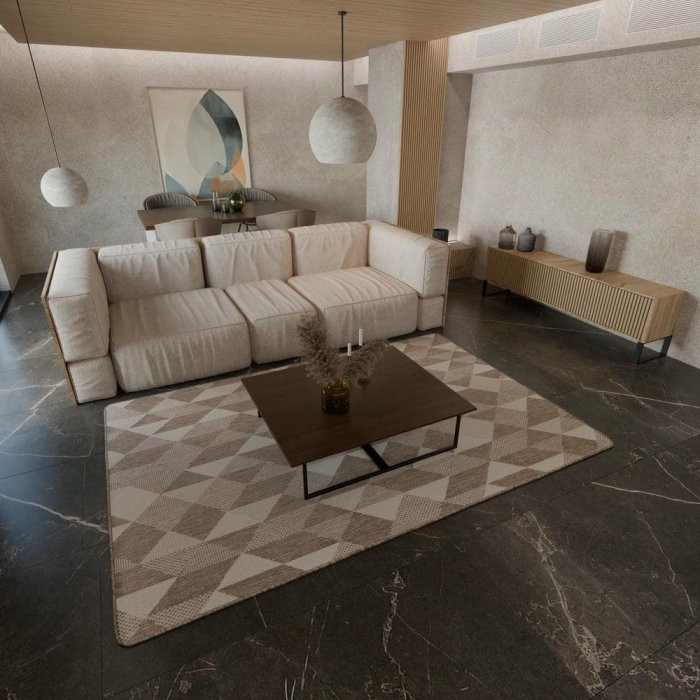 Kusový koberec Leona 19646-111 béžová č.4