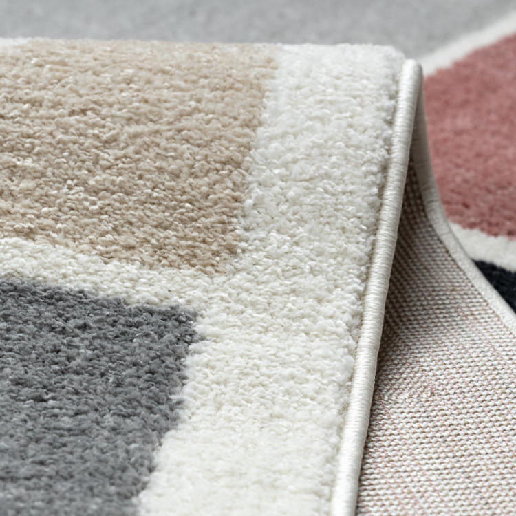 Kusový koberec Fusion 0213 white/dark pink č.2