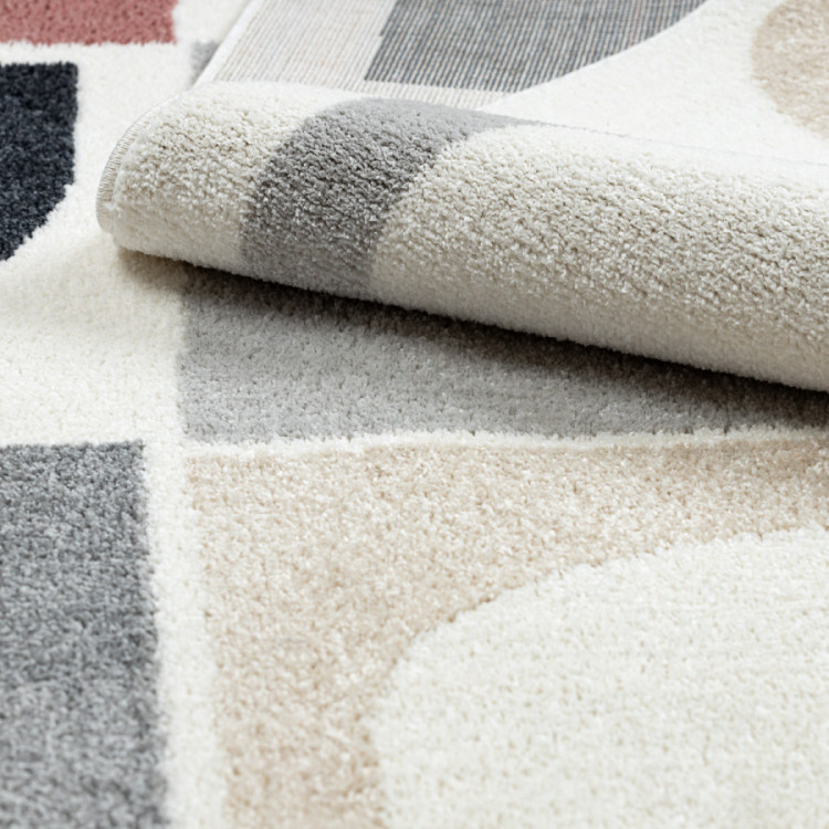 Kusový koberec Fusion 0213 white/dark pink č.10