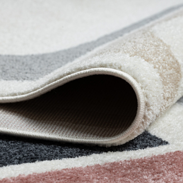 Kusový koberec Fusion 0213 white/dark pink č.12