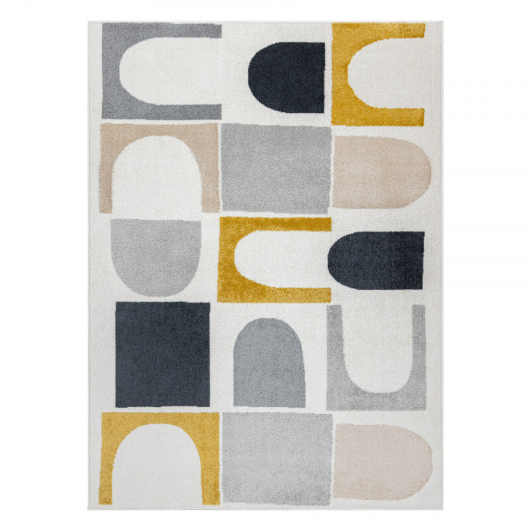 Kusový koberec Fusion 0213 white/yellow č.1