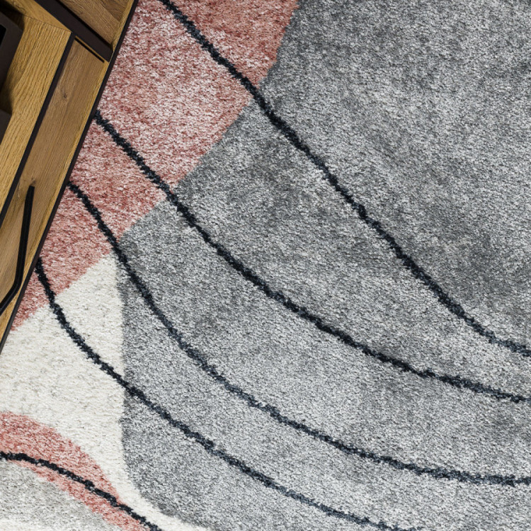 Kusový koberec Fusion 5868 white/dark pink č.6