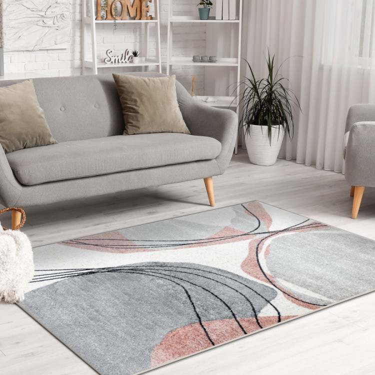 Kusový koberec Fusion 5868 white/dark pink č.7