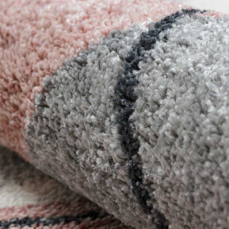 Kusový koberec Fusion 5868 white/dark pink č.10