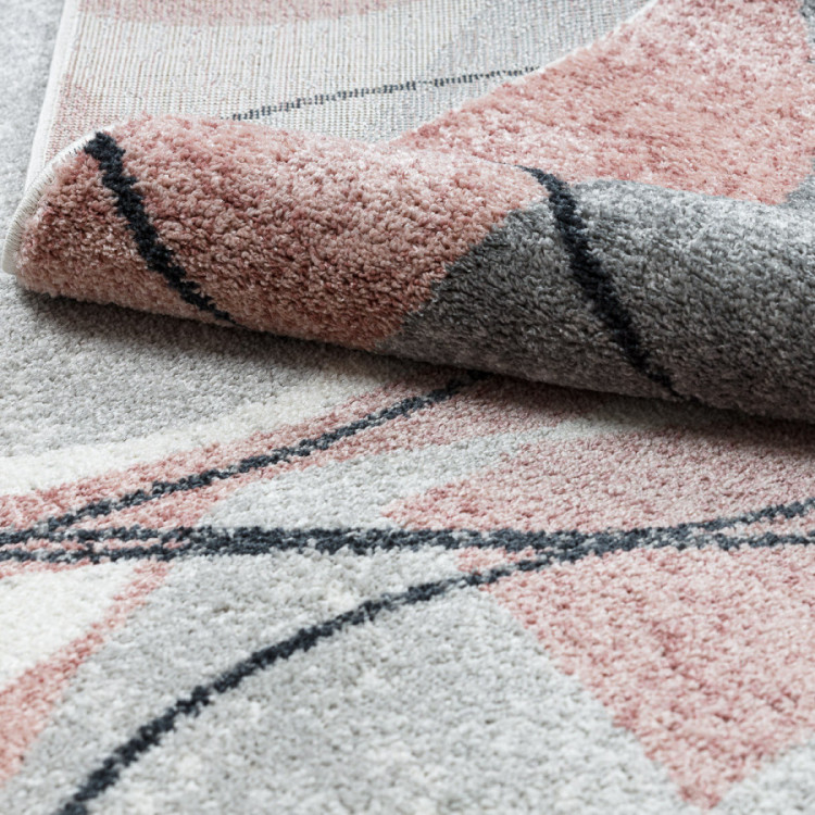 Kusový koberec Fusion 5868 white/dark pink č.11