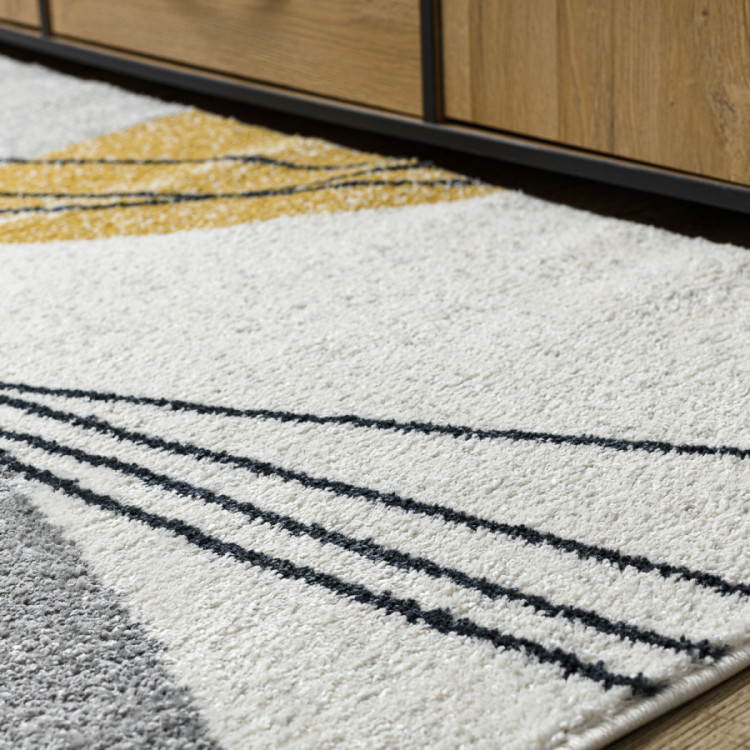 Kusový koberec Fusion 5868 white/yellow č.3