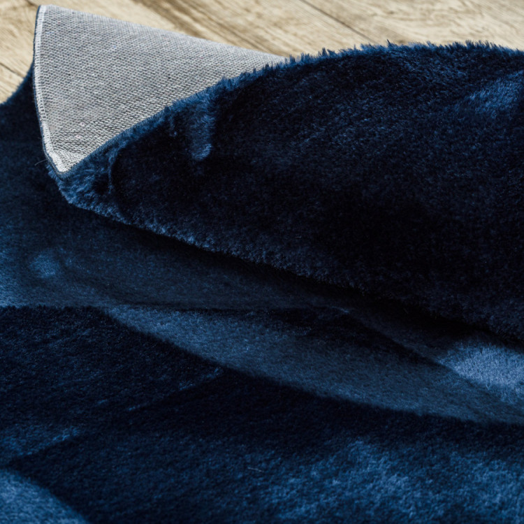 Kusový koberec Visco Rabbit Dark blue 10 kruh č.2