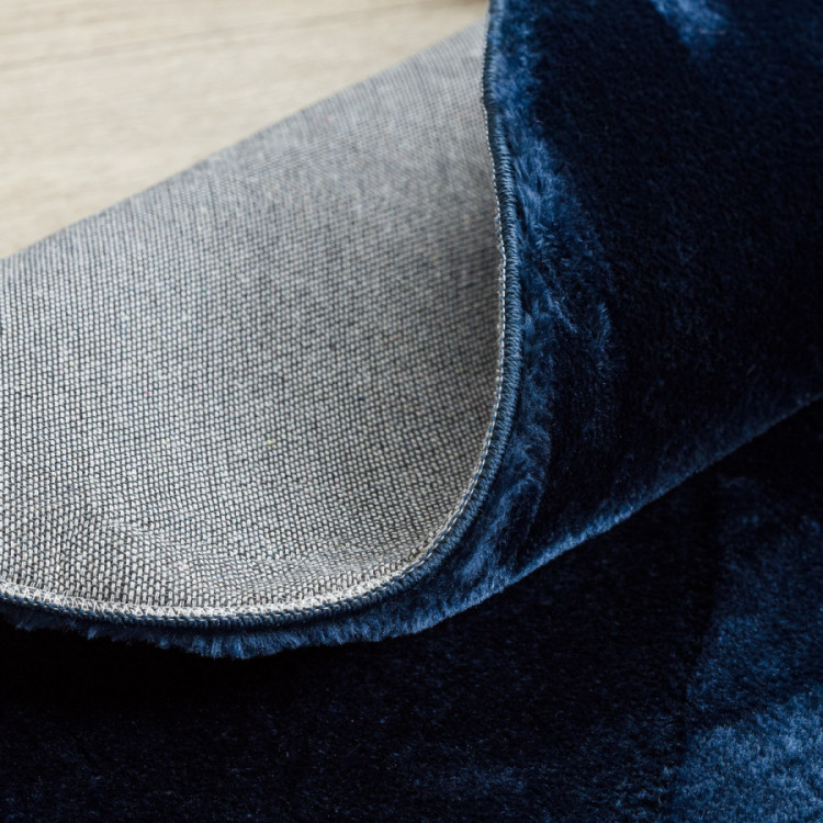 Kusový koberec Visco Rabbit Dark blue 10 kruh č.3
