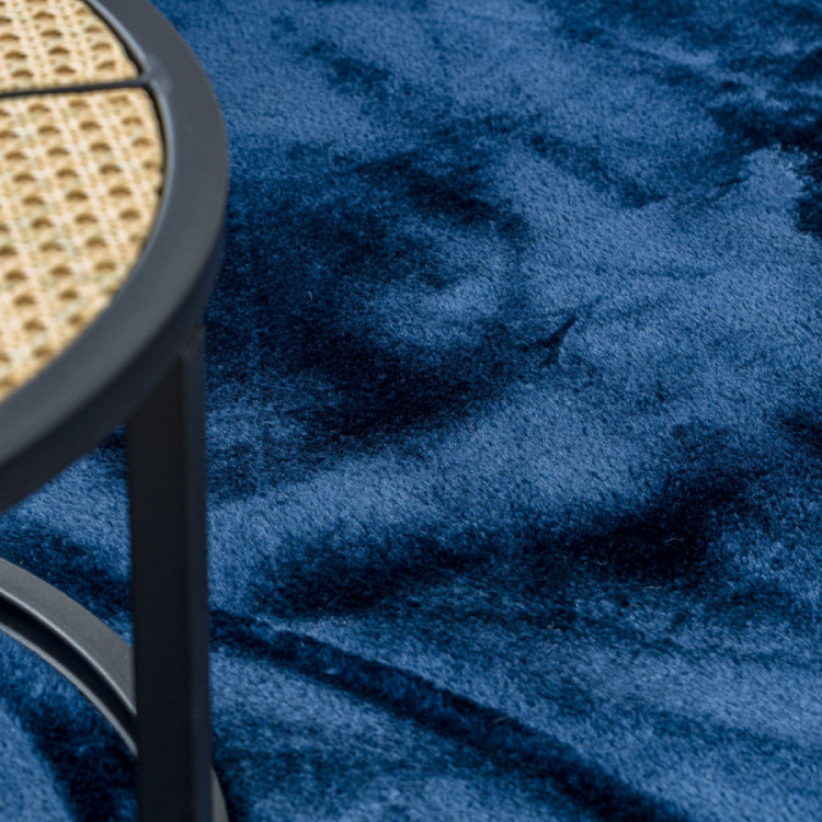 Kusový koberec Visco Rabbit Dark blue 10 kruh č.8