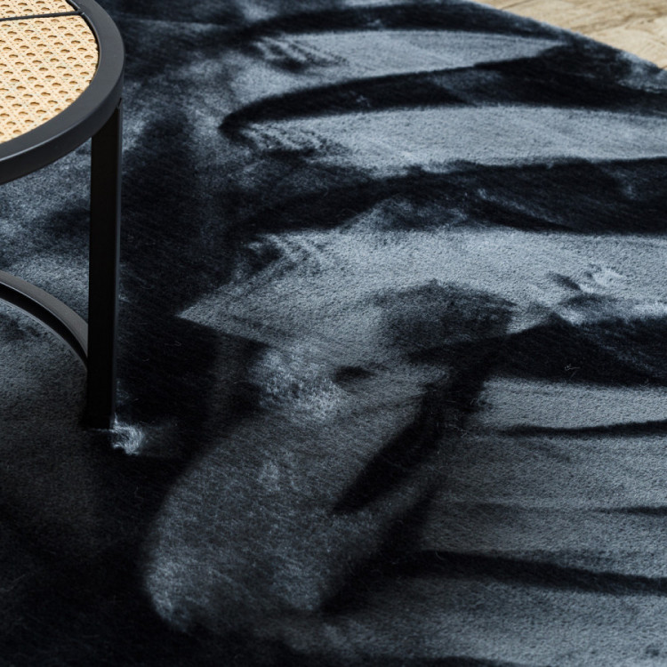 Kusový koberec Visco Rabbit Black 5 kruh č.6