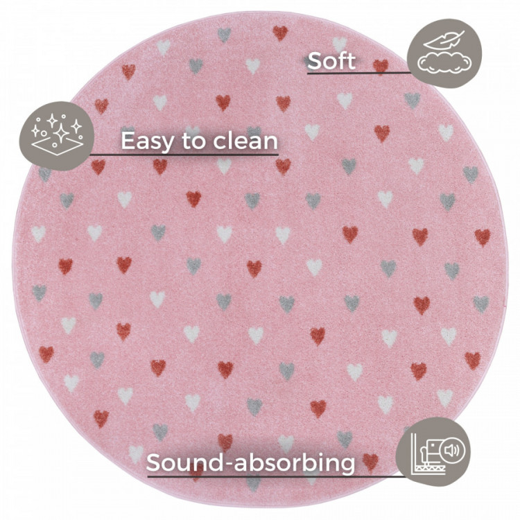 Dětský koberec Adventures 105951 Rose kruh č.6