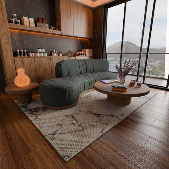 Kusový koberec Gava 02ETW béžovo šedý č.4