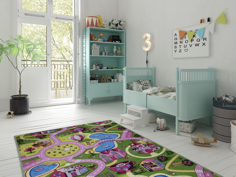 Dětský kusový koberec silnice Sweet Town č.2