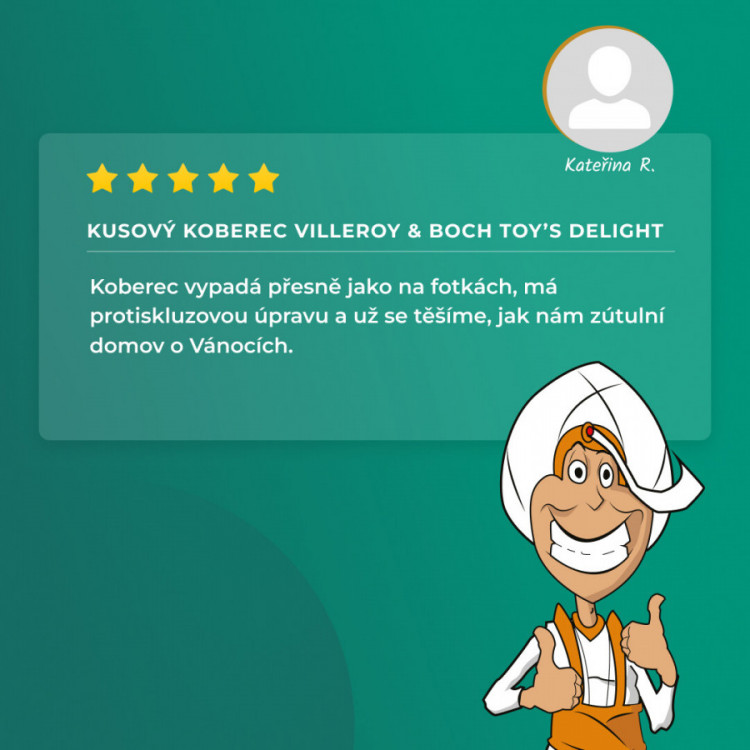 Kusový koberec Villeroy & Boch Toy's delight se střiženým vlasem 106218 Green, Multicolor kruh č.9