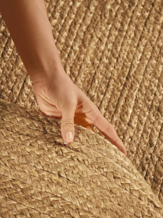 Kusový koberec Jute Braided 106005 Gold ovál č.10