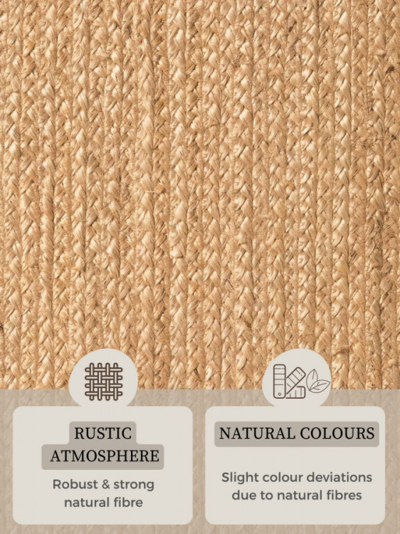 Kusový koberec Jute Braided 106005 Gold ovál č.11