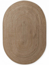 Kusový koberec Jute Braided 106006 Grey Brown ovál