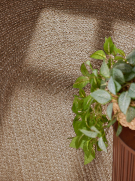 Kusový koberec Jute Braided 106006 Grey Brown ovál č.6