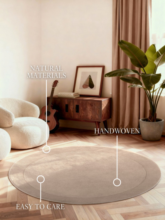 Kusový koberec Villeroy & Boch Kari 106282 Beige kruh č.2