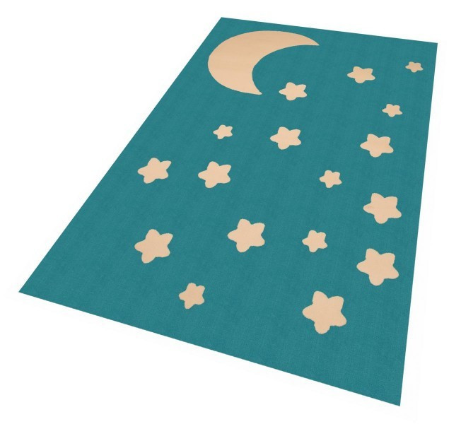 Kusový koberec Bambini 103068 Blau 140x200 cm č.2