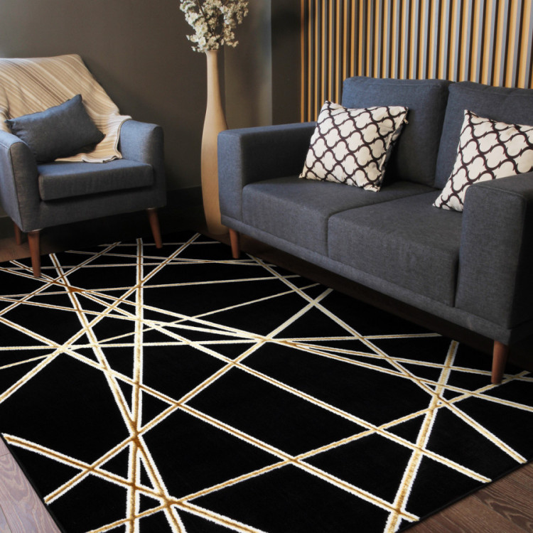 Kusový koberec Allure 1964 black/gold č.8