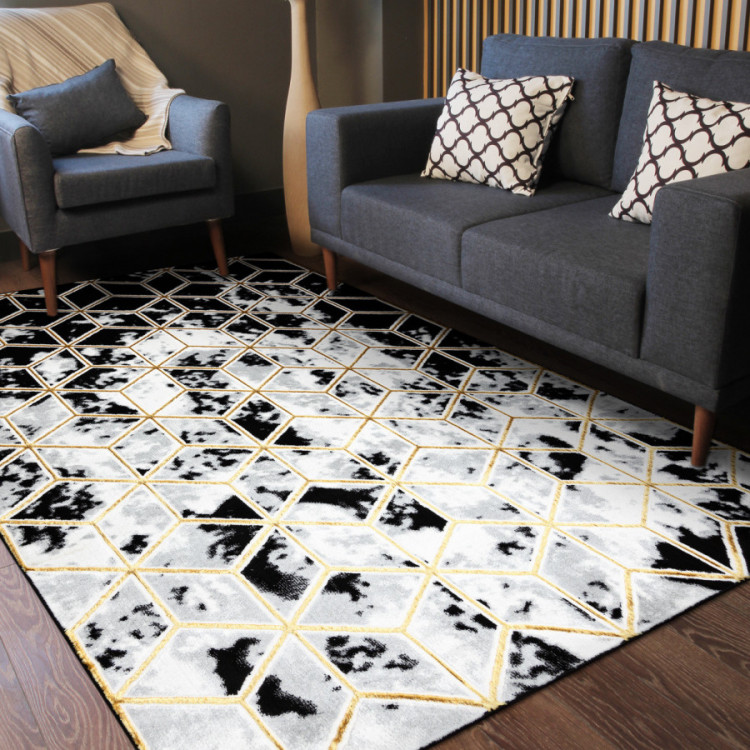 Kusový koberec Allure 1966 black/gold č.9