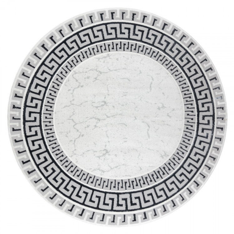 Kusový koberec Allure 1960 white/grey kruh č.1