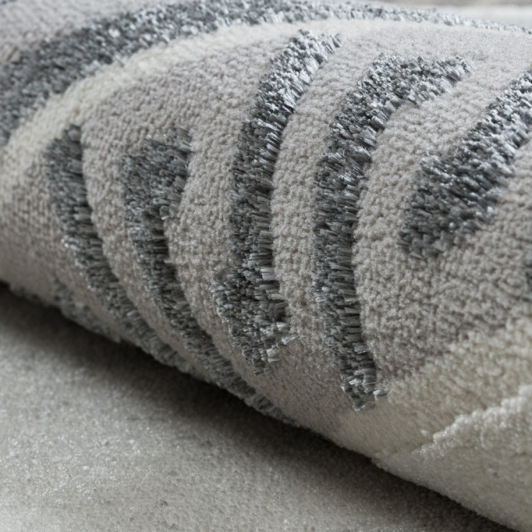 Kusový koberec Allure 1960 white/grey kruh č.11