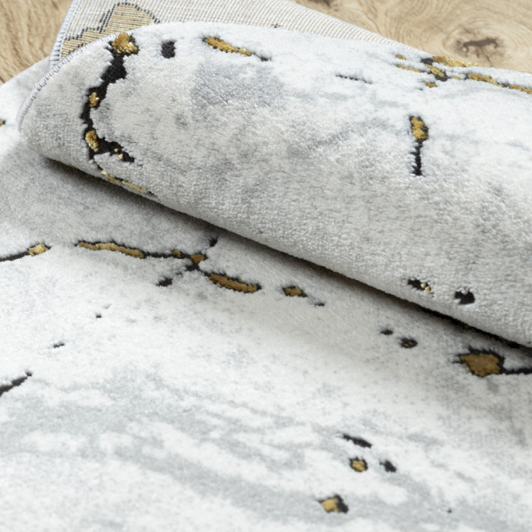 Kusový koberec Allure 1963 white/gold kruh č.2