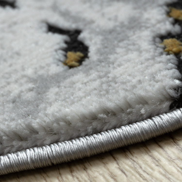 Kusový koberec Allure 1963 white/gold kruh č.5