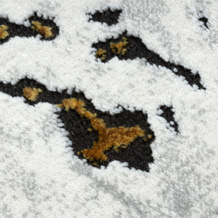 Kusový koberec Allure 1963 white/gold kruh č.6